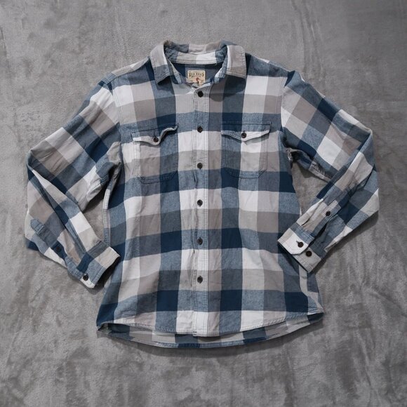 RedHead Other - Red Head Shirt Mens M Blue Checks Flannel Button Up Collared Workwear Casual